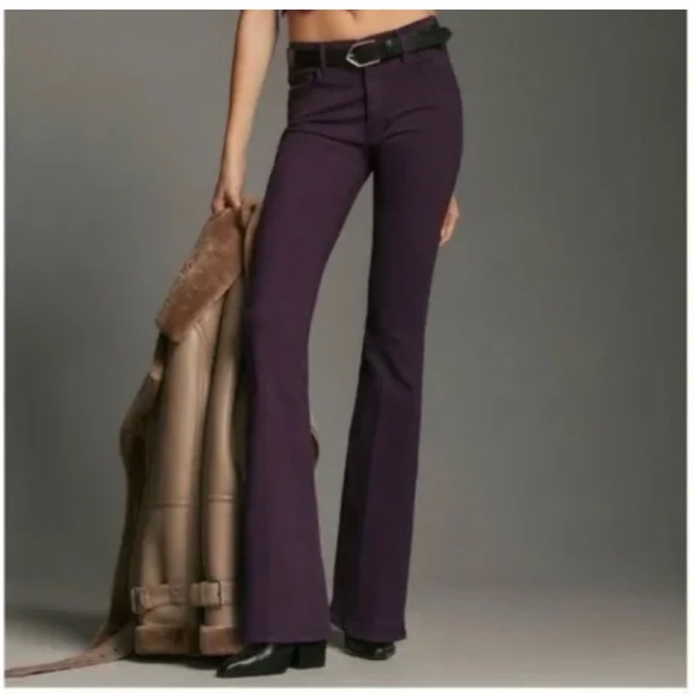 MOTHER Purple Flare Jeans